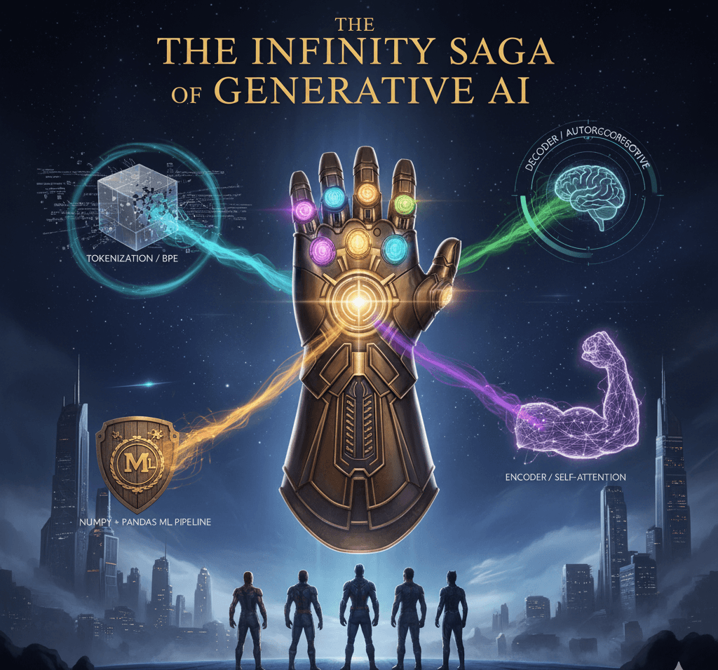 Featured image for: The Infinity Saga of Generative AI: Encoders, Decoders, and the Stones of Language